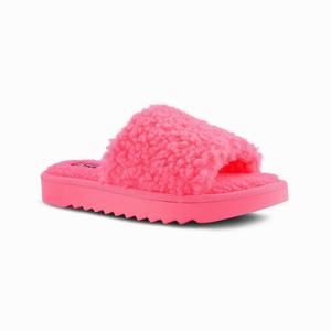 Nine West Fuzzie Cozy Flat Slippers - Pink - Ireland (ZU5139704)